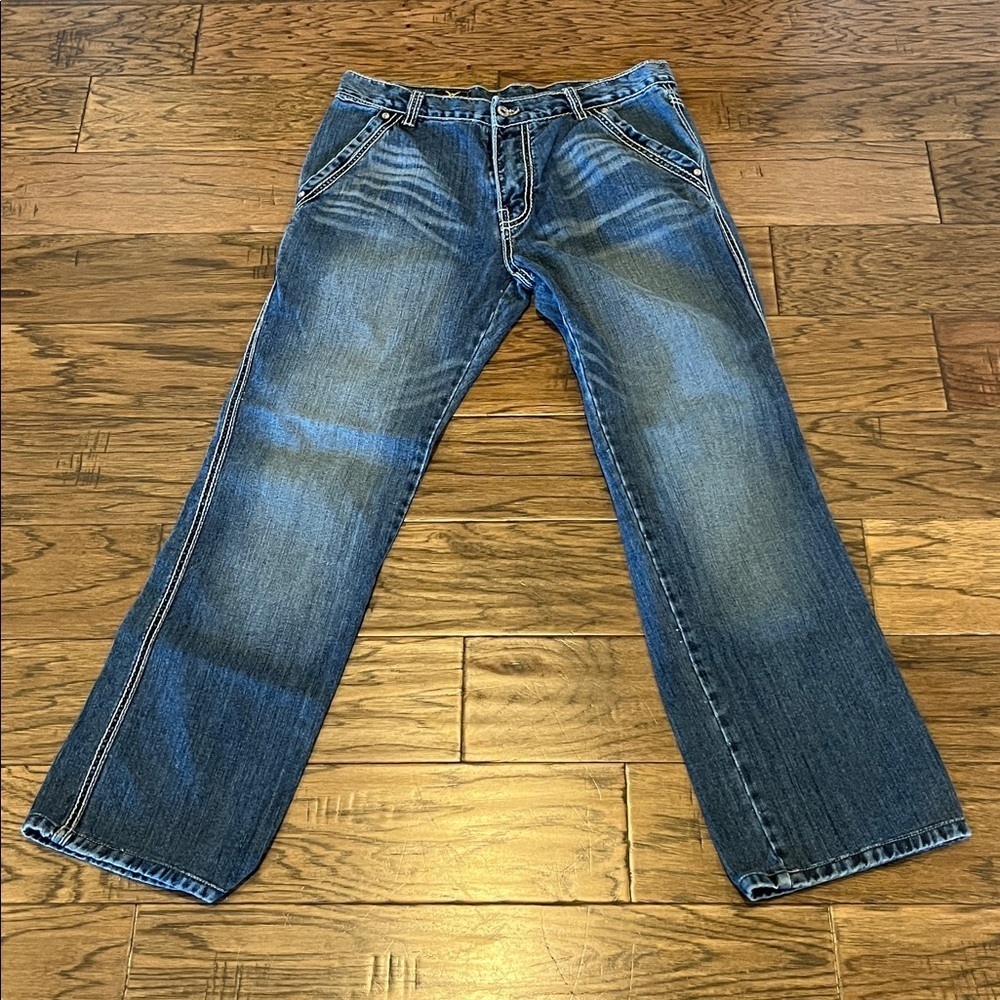 Ya Ge Lai Jeans Straight Leg Trouser Size 32